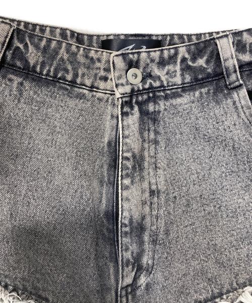 Underground（アンダーグラウンド）Underground (アンダーグラウンド) スプレーデニムカーゴショーツ ブラック サイズ:SIZE44の古着・服飾アイテム