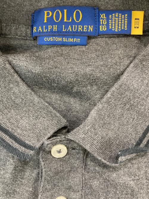 POLO RALPH LAUREN（ポロ・ラルフローレン）POLO RALPH LAUREN (ポロ・ラルフローレン) 半袖ポロシャツ グレー サイズ:XLの古着・服飾アイテム