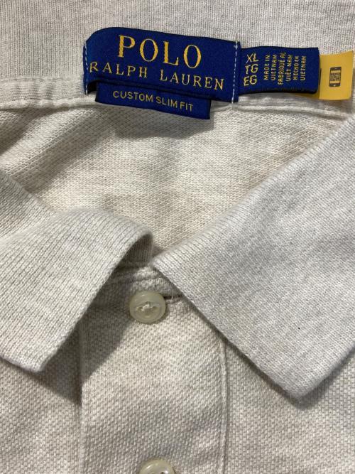 POLO RALPH LAUREN（ポロ・ラルフローレン）POLO RALPH LAUREN (ポロ・ラルフローレン) 半袖ポロシャツ アイボリー サイズ:XLの古着・服飾アイテム