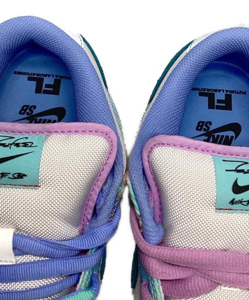 NIKE（ナイキ）NIKE (ナイキ) Futura (フューチュラ) SB Dunk Low White and Geode Teal サイズ:30㎝の古着・服飾アイテム