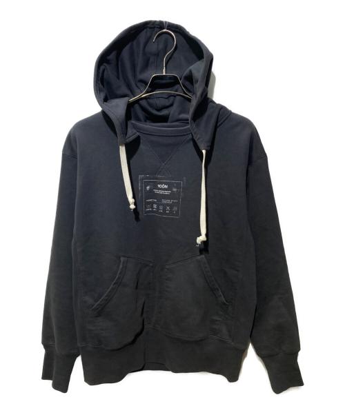 Maison Margiela（メゾンマルジェラ）Maison Margiela (メゾンマルジェラ) 1CON Hoody Hoodie ブラック サイズ:50の古着・服飾アイテム