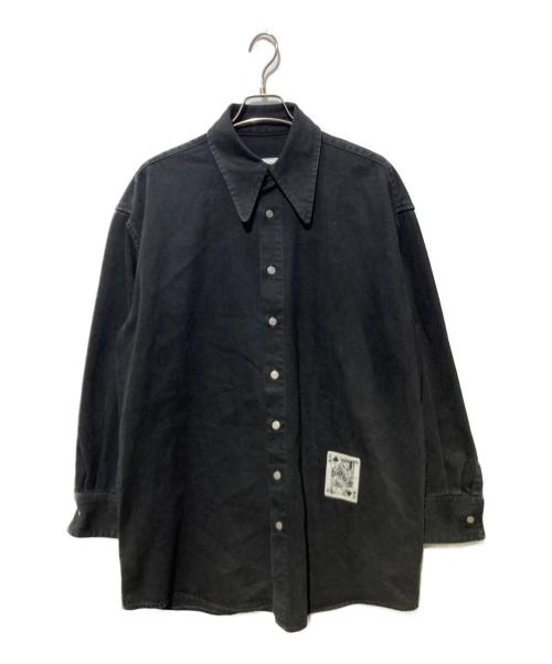 MM6 Maison Margiela（エムエムシックスメゾンマルジェラ）MM6 Maison Margiela (エムエムシックスメゾンマルジェラ) Button Up Shirts In Black ブラック サイズ:SIZE 44の古着・服飾アイテム