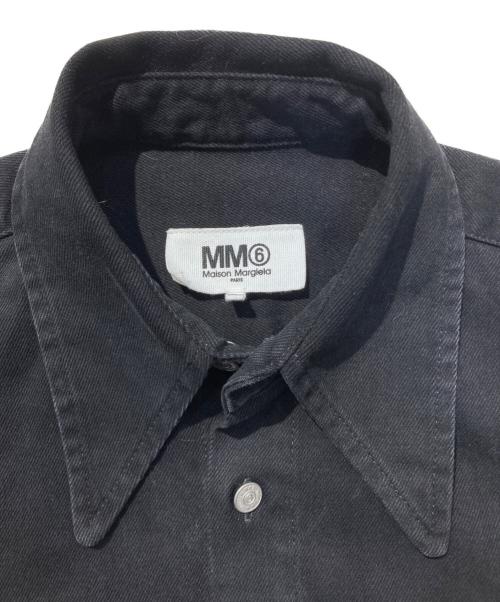 MM6 Maison Margiela（エムエムシックスメゾンマルジェラ）MM6 Maison Margiela (エムエムシックスメゾンマルジェラ) Button Up Shirts In Black ブラック サイズ:SIZE 44の古着・服飾アイテム