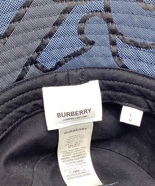 BURBERRY（バーバリー）BURBERRY (バーバリー) TBロゴバケットハット ブルー サイズ:Lの古着・服飾アイテム