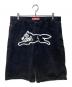 Ice Cream（アイスクリーム）の古着「BIG BLACK DENIM SHORTS BLACK CARAMEL」｜ブラック