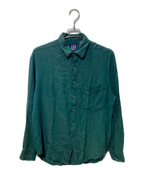 GAP（ギャップ）GAP (ギャップ) 90’s レーヨンシャツ グリーン サイズ:Mの古着・服飾アイテム