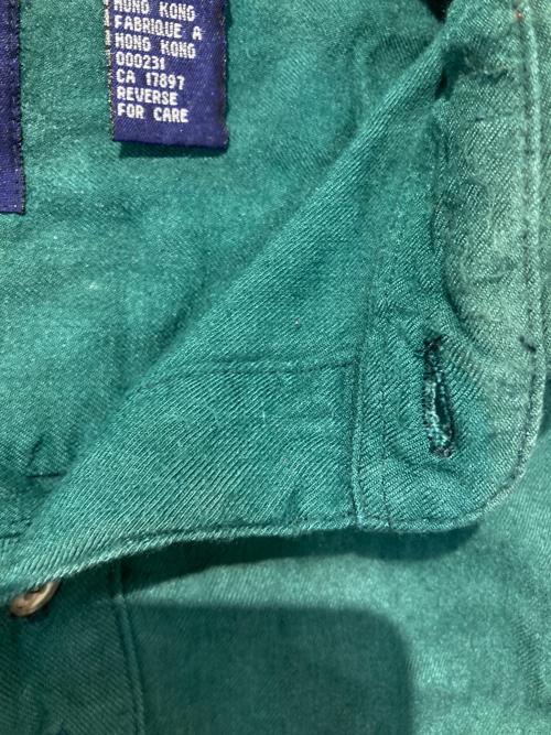 GAP（ギャップ）GAP (ギャップ) 90’s レーヨンシャツ グリーン サイズ:Mの古着・服飾アイテム
