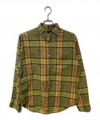 TOWN CRAFTタウンクラフト）の古着「70’s チェックBDシャツ」｜グリーン