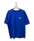 stussyステューシー）の古着「後染めTシャツ」｜ブルー