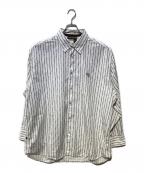 ROCA WEARロカウェア）の古着「チェーンストライプシャツ」｜ホワイト