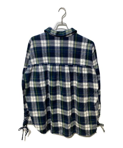 AiE（エーアイイー）AiE (エーアイイー) レースアップネルシャツ グリーン サイズ:Mの古着・服飾アイテム