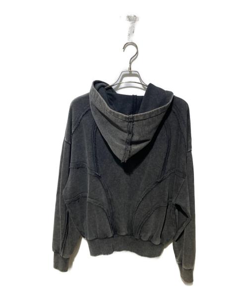 ANDER HUNK（アンダーハンク）ander hunk (アンダーハンク) Overdyed Double Zip-up Park ブラック サイズ:Mの古着・服飾アイテム