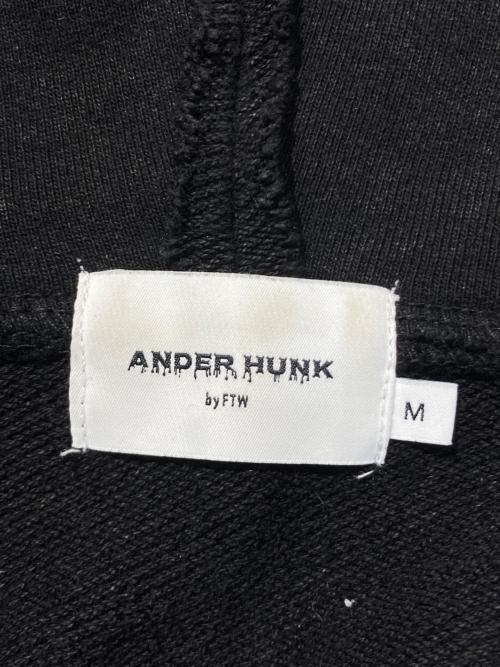 ANDER HUNK（アンダーハンク）ander hunk (アンダーハンク) Overdyed Double Zip-up Park ブラック サイズ:Mの古着・服飾アイテム