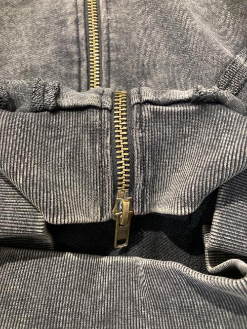 ANDER HUNK（アンダーハンク）ander hunk (アンダーハンク) Overdyed Double Zip-up Park ブラック サイズ:Mの古着・服飾アイテム