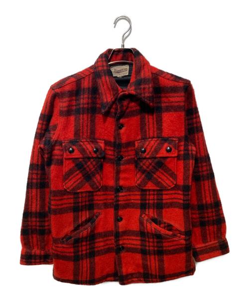 niagara（ナイアガラ）niagara (ナイアガラ) バッファローチェックウールシャツジャケット レッド サイズ:不明の古着・服飾アイテム