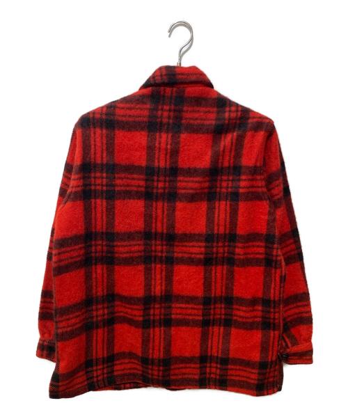 niagara（ナイアガラ）niagara (ナイアガラ) バッファローチェックウールシャツジャケット レッド サイズ:不明の古着・服飾アイテム