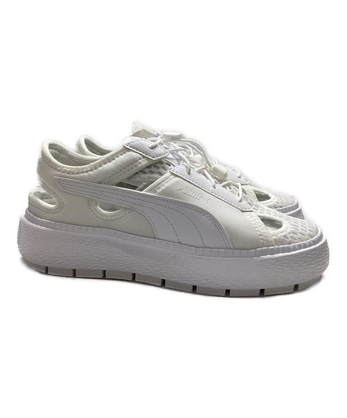 PUMA（プーマ）PUMA (プーマ) PLATFORM TRACE LITE MULE ホワイト サイズ:23㎝の古着・服飾アイテム