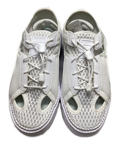 PUMA（プーマ）PUMA (プーマ) PLATFORM TRACE LITE MULE ホワイト サイズ:23㎝の古着・服飾アイテム