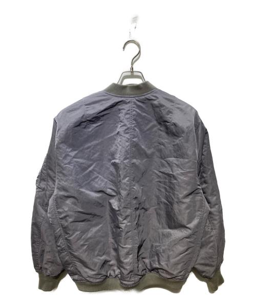 R'IAM（リアム）R'IAM (リアム) MA1 LONGブルゾン グレー サイズ:記載なしの古着・服飾アイテム