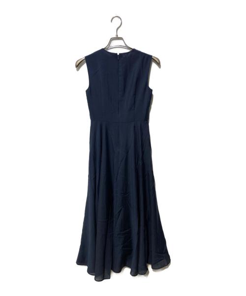 BLENHEIM（ブレンヘイム）BLENHEIM (ブレンヘイム) スパンボイルワッシャーロングフレアワンピース ネイビー サイズ:XSの古着・服飾アイテム