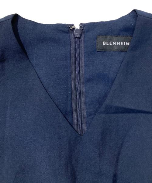 BLENHEIM（ブレンヘイム）BLENHEIM (ブレンヘイム) スパンボイルワッシャーロングフレアワンピース ネイビー サイズ:XSの古着・服飾アイテム