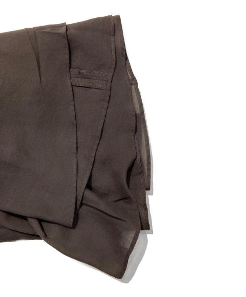 BLENHEIM（ブレンヘイム）BLENHEIM (ブレンヘイム) スパンボイルワッシャーVネックロングワンピース カーキ サイズ:XSの古着・服飾アイテム