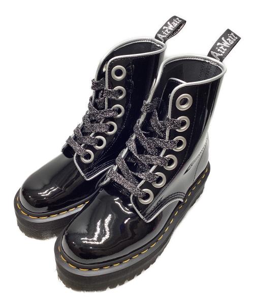 Dr.Martens（ドクターマーチン）Dr.Martens (ドクターマーチン) パテントランパー6ホールブーツ ブラック サイズ:UK4の古着・服飾アイテム