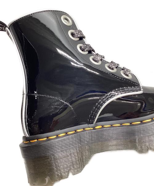 Dr.Martens（ドクターマーチン）Dr.Martens (ドクターマーチン) パテントランパー6ホールブーツ ブラック サイズ:UK4の古着・服飾アイテム