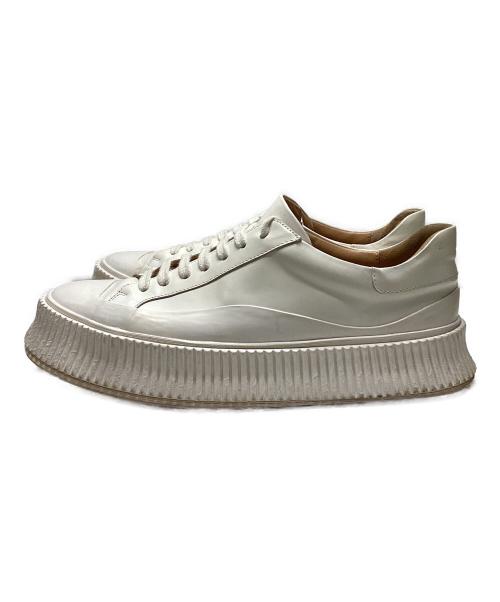 JIL SANDER（ジルサンダー）JIL SANDER (ジルサンダー) SMOOTH LEATHER SNEAKER ホワイト サイズ:SIZE42の古着・服飾アイテム
