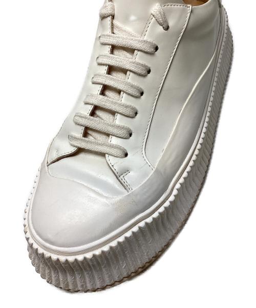 JIL SANDER（ジルサンダー）JIL SANDER (ジルサンダー) SMOOTH LEATHER SNEAKER ホワイト サイズ:SIZE42の古着・服飾アイテム