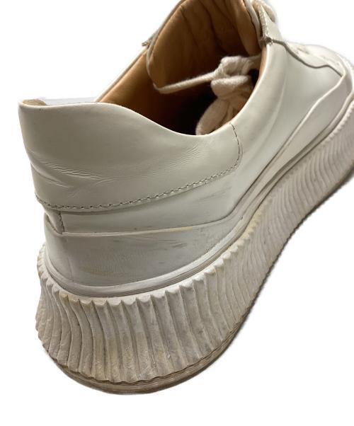 JIL SANDER（ジルサンダー）JIL SANDER (ジルサンダー) SMOOTH LEATHER SNEAKER ホワイト サイズ:SIZE42の古着・服飾アイテム
