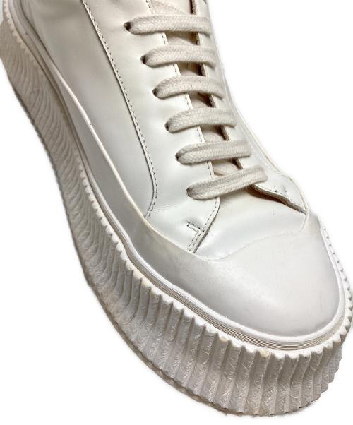 JIL SANDER（ジルサンダー）JIL SANDER (ジルサンダー) SMOOTH LEATHER SNEAKER ホワイト サイズ:SIZE42の古着・服飾アイテム