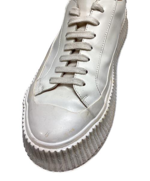 JIL SANDER（ジルサンダー）JIL SANDER (ジルサンダー) SMOOTH LEATHER SNEAKER ホワイト サイズ:SIZE42の古着・服飾アイテム