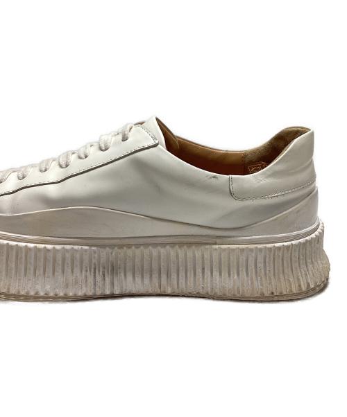 JIL SANDER（ジルサンダー）JIL SANDER (ジルサンダー) SMOOTH LEATHER SNEAKER ホワイト サイズ:SIZE42の古着・服飾アイテム