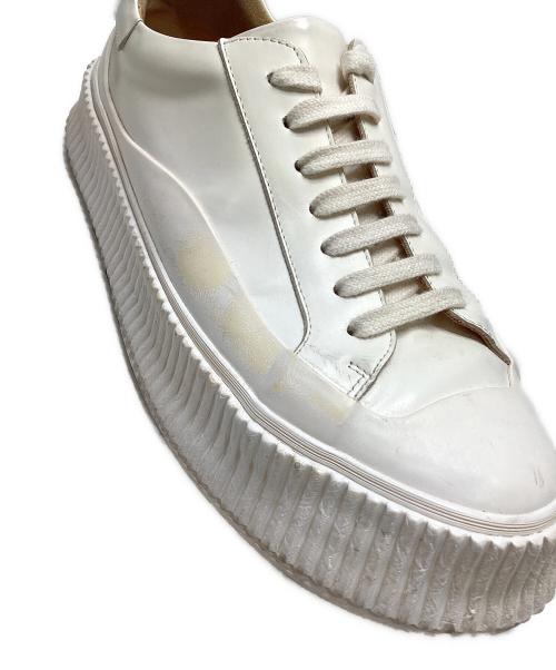 JIL SANDER（ジルサンダー）JIL SANDER (ジルサンダー) SMOOTH LEATHER SNEAKER ホワイト サイズ:SIZE42の古着・服飾アイテム