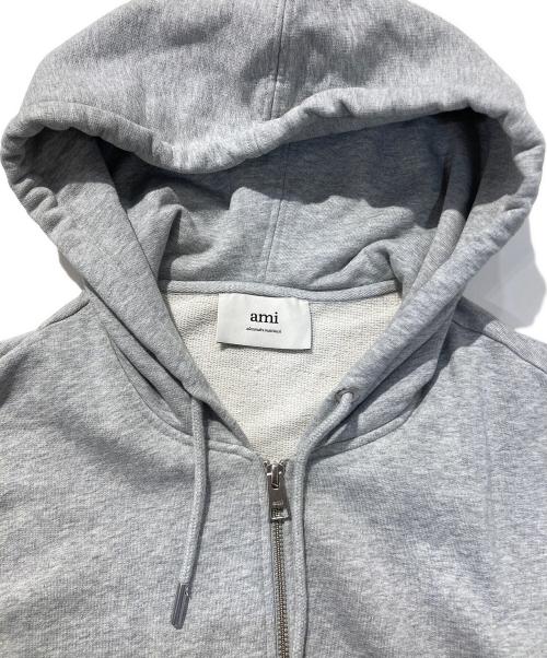 ami（アミ）ami (アミ) ジップパーカー グレー サイズ:Mの古着・服飾アイテム
