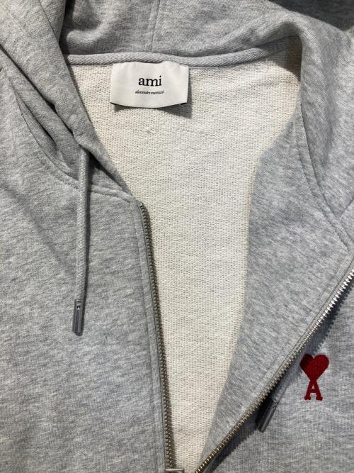ami（アミ）ami (アミ) ジップパーカー グレー サイズ:Mの古着・服飾アイテム