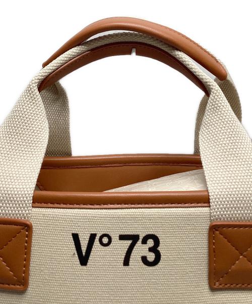 V°73（ヴィセッタンタトレ）V°73 (ヴィセッタンタトレ) 2WAYスクエアトートバッグ ベージュの古着・服飾アイテム