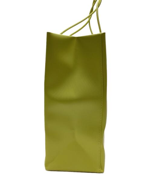 UNKNOWN PRODUCTS（アンノウン プロダクツ）UNKNOWN PRODUCTS (アンノウン プロダクツ) Leather Paper Bag M イエローの古着・服飾アイテム