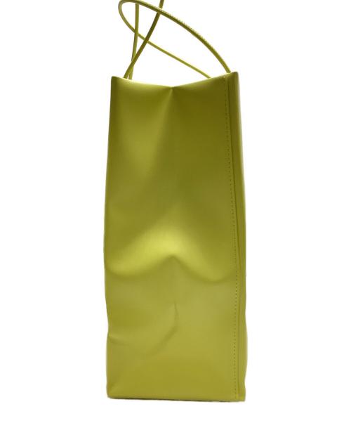 UNKNOWN PRODUCTS（アンノウン プロダクツ）UNKNOWN PRODUCTS (アンノウン プロダクツ) Leather Paper Bag M イエローの古着・服飾アイテム