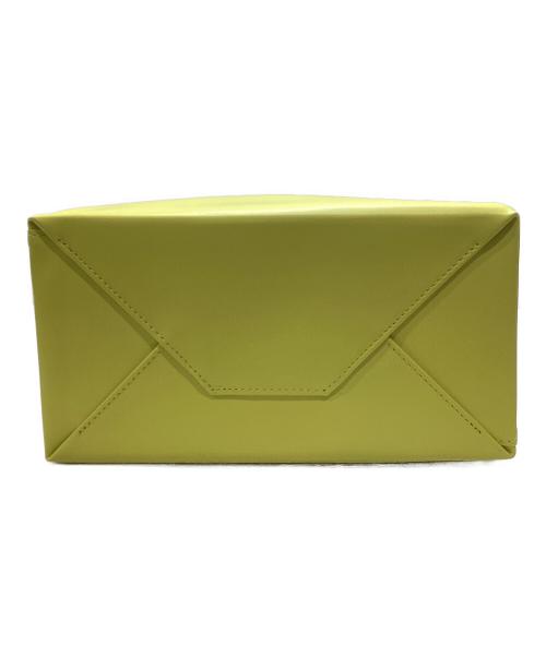UNKNOWN PRODUCTS（アンノウン プロダクツ）UNKNOWN PRODUCTS (アンノウン プロダクツ) Leather Paper Bag M イエローの古着・服飾アイテム