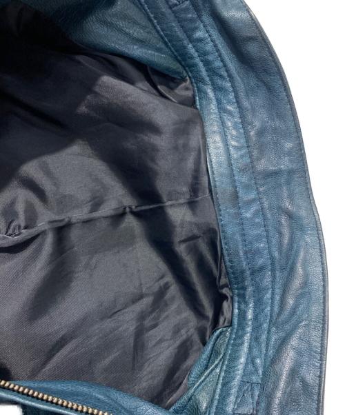 EDGE RUPERT（エッジ ルパート）EDGE RUPERT (エッジ ルパート) シープスキンシングルライダースジャケット グリーン サイズ:Mの古着・服飾アイテム