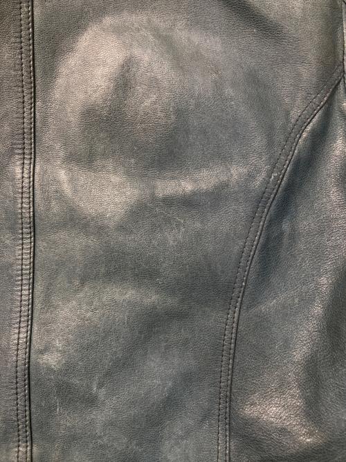 EDGE RUPERT（エッジ ルパート）EDGE RUPERT (エッジ ルパート) シープスキンシングルライダースジャケット グリーン サイズ:Mの古着・服飾アイテム