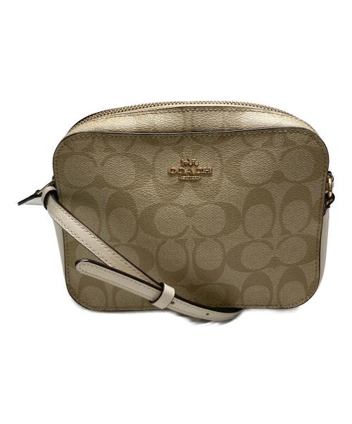 COACH（コーチ）COACH (コーチ) ミニ カメラ バッグ シグネチャー キャンバス アイボリーの古着・服飾アイテム