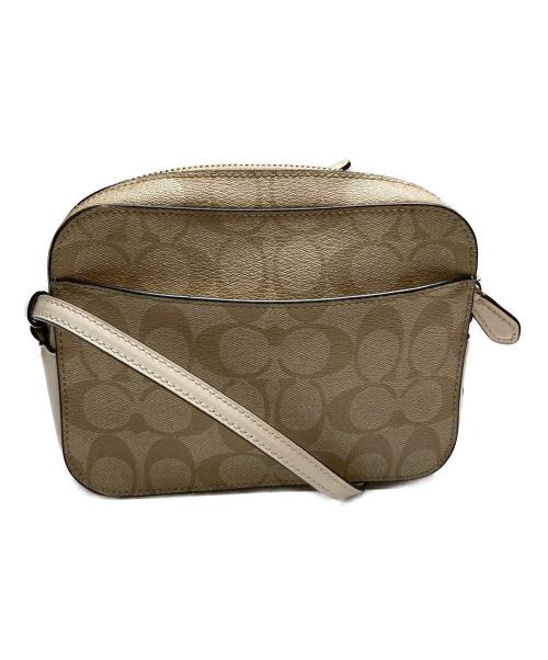 COACH（コーチ）COACH (コーチ) ミニ カメラ バッグ シグネチャー キャンバス アイボリーの古着・服飾アイテム