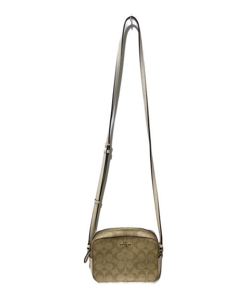 COACH（コーチ）COACH (コーチ) ミニ カメラ バッグ シグネチャー キャンバス アイボリーの古着・服飾アイテム