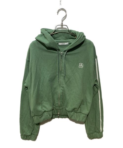 Snidel（スナイデル）Snidel (スナイデル) UVカットフーディーパーカー グリーン サイズ:Fの古着・服飾アイテム