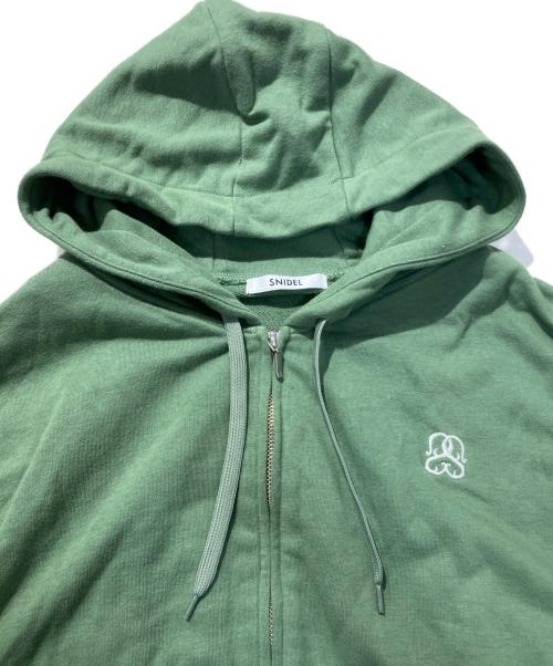 Snidel（スナイデル）Snidel (スナイデル) UVカットフーディーパーカー グリーン サイズ:Fの古着・服飾アイテム
