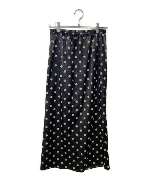 RAY BEAMS（レイ ビームス）RAY BEAMS (レイ ビームス) Dotted satin ruffle skirt ブラック サイズ:1の古着・服飾アイテム