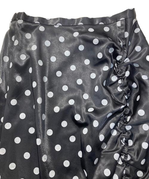 RAY BEAMS（レイ ビームス）RAY BEAMS (レイ ビームス) Dotted satin ruffle skirt ブラック サイズ:1の古着・服飾アイテム